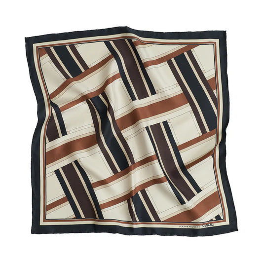 Leatherology x Lost Pattern Mulberry Silk Square Scar