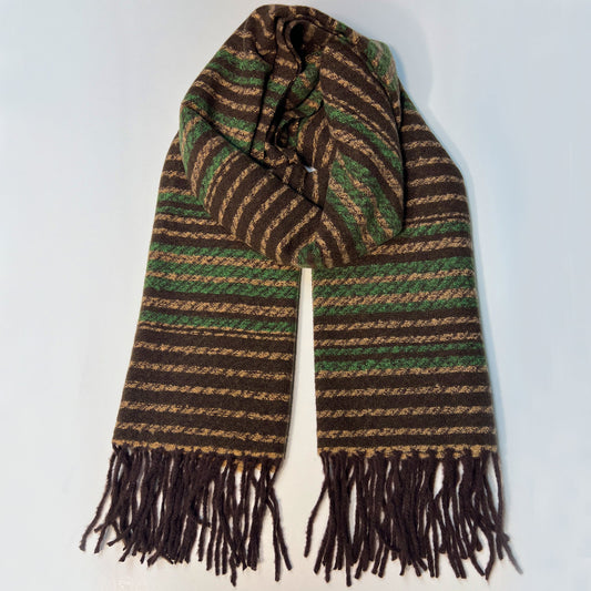 Brown & Green Scarf - Fox Hunt