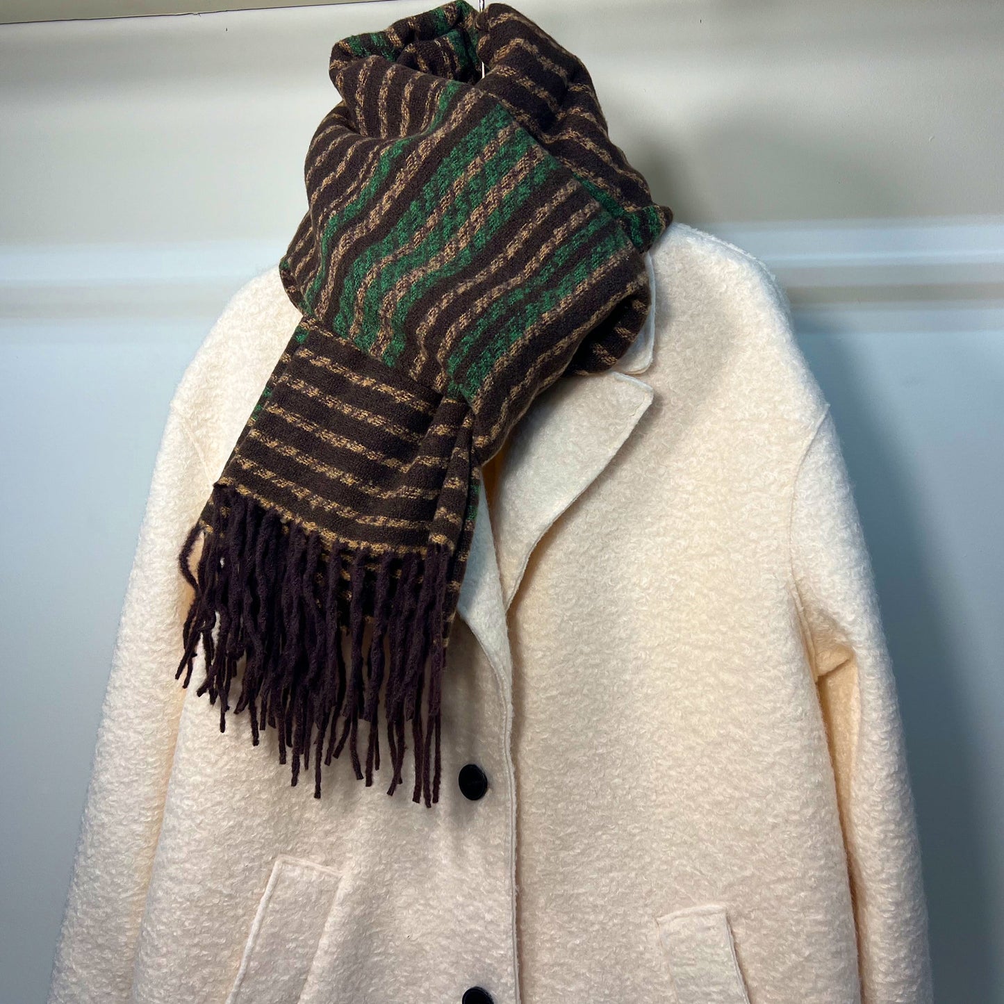Brown & Green Scarf - Fox Hunt