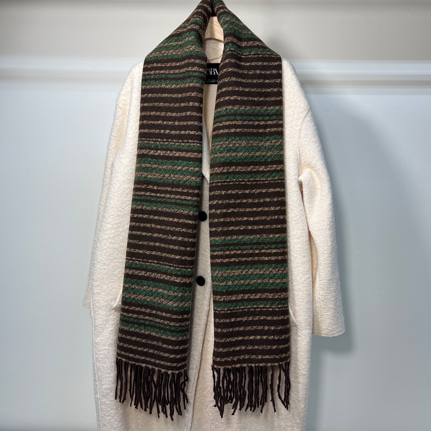 Brown & Green Scarf - Fox Hunt